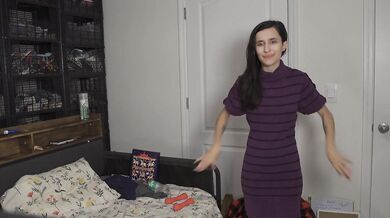 Step Sis Tries On Girl Next Store Sweaters Amateur Try On Haul!