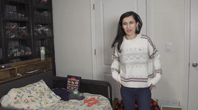 Step Sis Tries On Girl Next Store Sweaters Amateur Try On Haul!