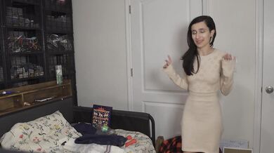 Step Sis Tries On Girl Next Store Sweaters Amateur Try On Haul!