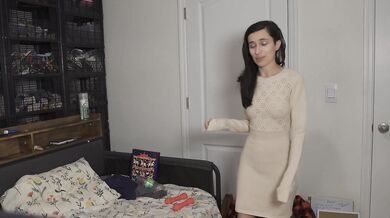 Step Sis Tries On Girl Next Store Sweaters Amateur Try On Haul!
