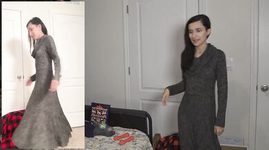 Step Sis Tries On Girl Next Store Sweaters Amateur Try On Haul!