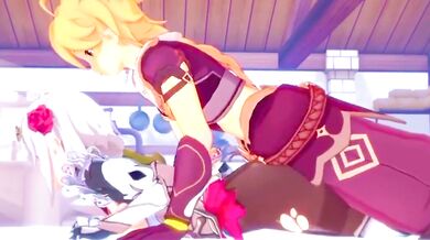 Noelle gives her master the best Sexual treatment - Genshin Impact