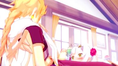 Noelle gives her master the best Sexual treatment - Genshin Impact