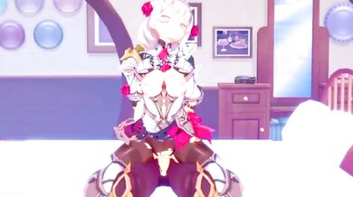 Noelle gives her master the best Sexual treatment - Genshin Impact