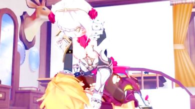Noelle gives her master the best Sexual treatment - Genshin Impact