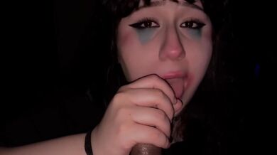 Perfect submissive clown whore deep throat
