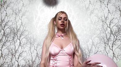 Popping balloons with my nails, ass and legs. Then playing with my pussy and ass