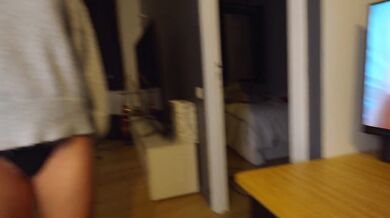 CAUGHT WATCHING PORN - MY HOT STEPSISTER JOINS ME AND TAKES MASSIVE CREAMPIE