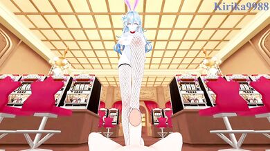 Yukihana Lamy (Bunny Girl) and I have intense sex in the casino. - Hololive VTuber POV Hentai