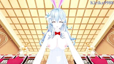 Yukihana Lamy (Bunny Girl) and I have intense sex in the casino. - Hololive VTuber POV Hentai