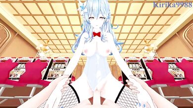 Yukihana Lamy (Bunny Girl) and I have intense sex in the casino. - Hololive VTuber POV Hentai