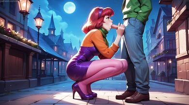 Daphne gets fucked on a park bench!