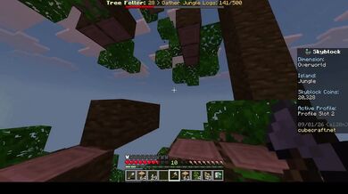 Minecraft - Making cocoa Farm in cubecraft server -part 1