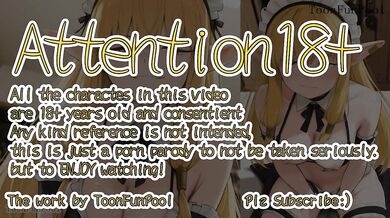 Sousou no Frieren hentai animation - big tits Serie cosplay coffee maid blow job for her boss