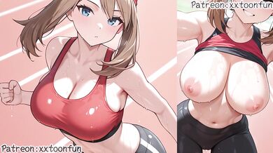 Pokemon Hentai - May Sporty Suit Blow Job
