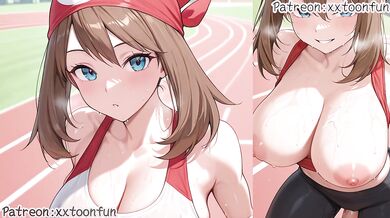 Pokemon Hentai - May Sporty Suit Blow Job