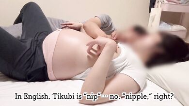【ボテ腹】妊娠中出産予定日過ぎたので、彼に中出しお迎え棒してもらった時の動画????