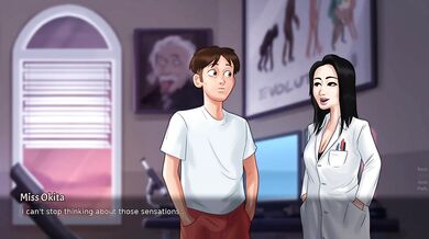 Science Teacher Fuck Me in The VR World - Summertime Saga Miss Okita Latest Sex Scenes