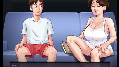 Sommertime saga my hot girl play my cock in Gameplay