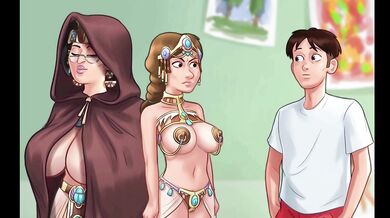 Sommertime saga my hot girl play my cock in Gameplay