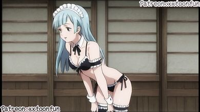Jujutsu Kaisen Coffee Maid hentai Adult animation - Kasumi Miwa Blow Job for her lord Hentai animation by xxtoonfun