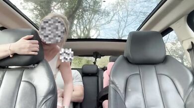 POV Reverse Cowgirl Car Fuck – Loud Amateur Wife Rides Hard with Traffic Passing
