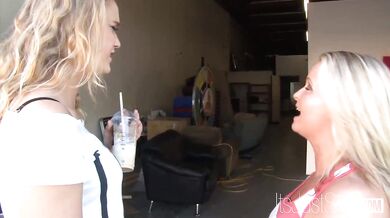 Maya Divine Catches Mia Vallis Masturbating