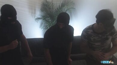 Three lucky guys get to bang multiple horny chicks at once