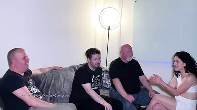 Cum from Double Penetration - Foursome with Vanessa Cliff
