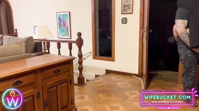 Amateur MILFs by Wifebucket - Bent over hard wood and fucked with passion