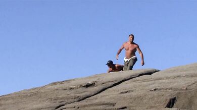 Vayana Has A Very Public Threesome On A Jetty At The Beach
