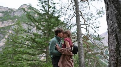 Nature inspired us and we couldn't resist. Kisses. touches, everything felt right in that moment.
