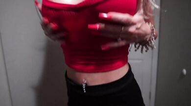 BLONDE BIMBO MILF Gets FUCKED in HEELS and MINI SKIRT