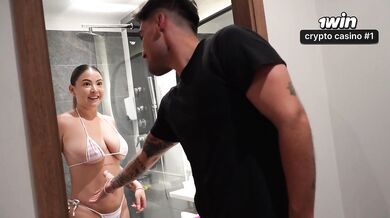 Busty stepsister ends up convinced she has the best stepbrother after trying his big cock.