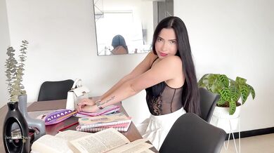 Beautiful naughty student gets fucked hard by her classmate.