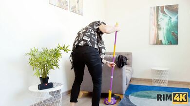 RIM4K. Dude gets his anus licked for the first time before fucked two lovely hotties