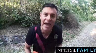 Woodland Chase, Topless Alexis Hunts Horny Pranksters!