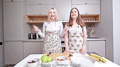 Hot Threesome On The Table! Cooking Never Been So Hot!