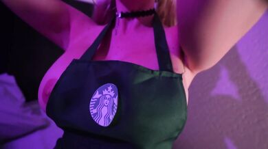 STARBUCKS BIMBO EMPLOYEE Gets FUCKED DURING SHIFT