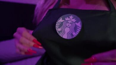 STARBUCKS BIMBO EMPLOYEE Gets FUCKED DURING SHIFT