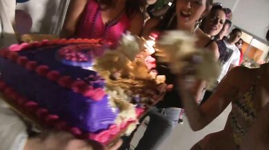 Nineteen-Year Old Redhead With A Shaved Pussy Gets Fucked And Eats Cum