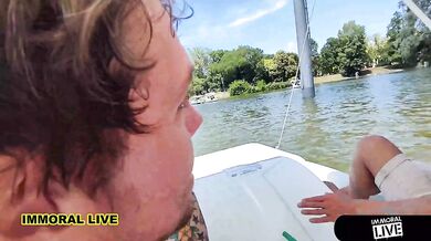 Busty Blonde Merida Sat Gets Kinky After Boat Ride Rimming, Squirting & Tight Cunt Creampied – Immoral Live 4k