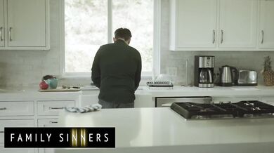 FAMILY SINNERS - Beautiful Ebony Girl Offers To Suck Her Father-In-Law's Big Throbbing Cock