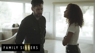 FAMILY SINNERS - Beautiful Ebony Girl Offers To Suck Her Father-In-Law's Big Throbbing Cock