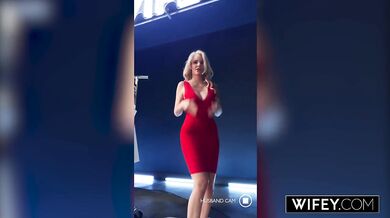 WIFEY Sexy Blonde Hotwife Carina Blair Takes BBC Deep While Holding Hubby's Hand