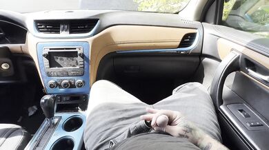 Horny Car Pee And Cum