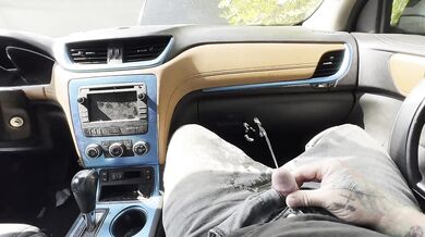 Horny Car Pee And Cum