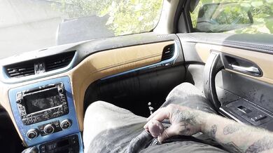 Horny Car Pee And Cum
