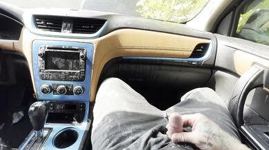 Horny Car Pee And Cum