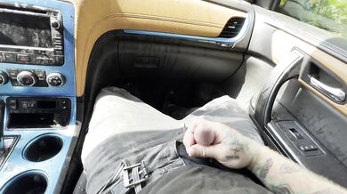 Horny Car Pee And Cum